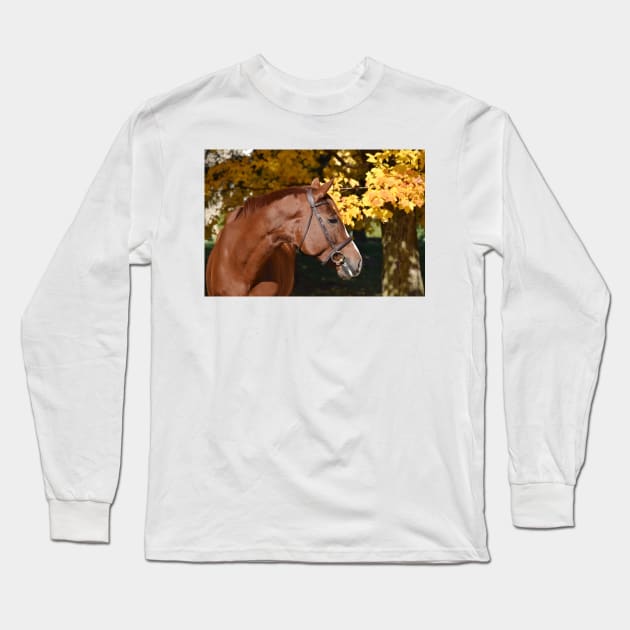 Chestnut mare Long Sleeve T-Shirt by theartsyeq